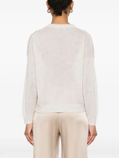 Brunello Cucinelli Women Mohair Wool Sweater In Neutral