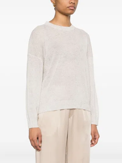 Brunello Cucinelli Women Mohair Wool Sweater In Neutral