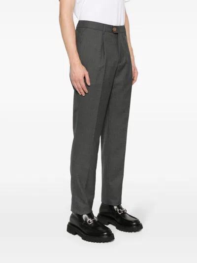 Brunello Cucinelli Dark Grey Classic Trousers