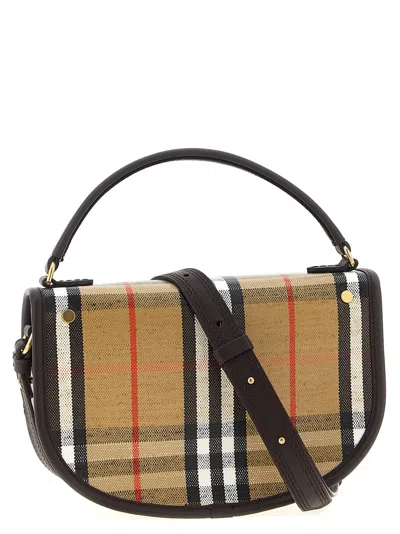 Burberry Mini Handbag With Check Pattern And Top Handle