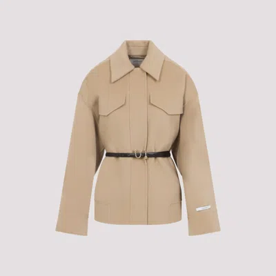 Sportmax Camel Brown Virgin Wool Cantore Jacket