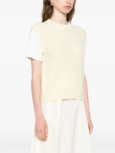 Sandro Layered T-shirt In White