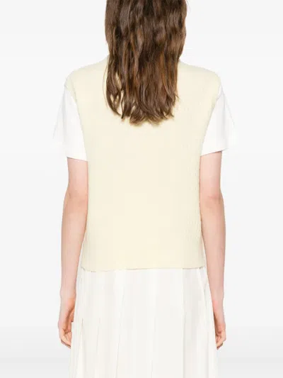 Sandro Layered T-shirt In White