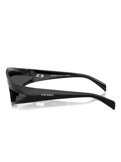 Prada Shield-frame Sunglasses In Black