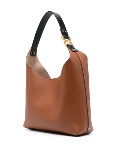 Chloé Womens Tan Marcie Hobo Small Leather Shoulder Bag In Brown