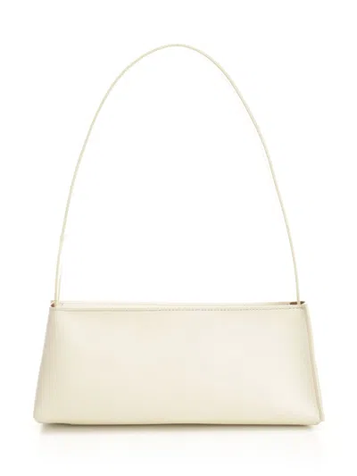 Marni Borsa A Spalla Museo Baguette In Pelle Crema
