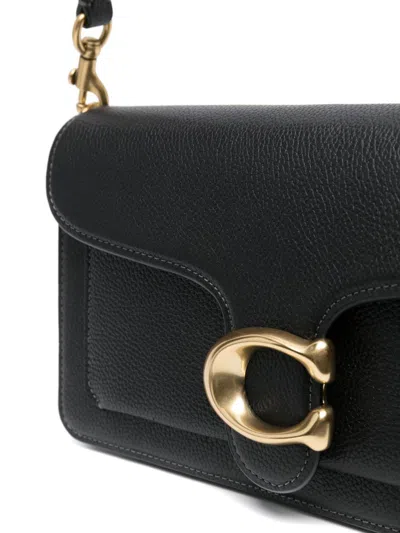 Coach Tabby 26 Leather Shoulder Bag In Black