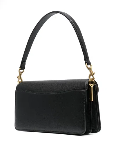 Coach Tabby 26 Leather Shoulder Bag In Black