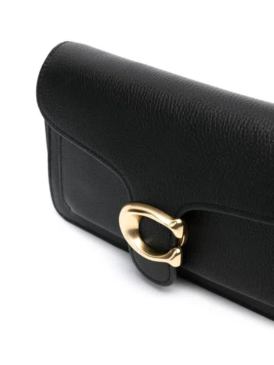 Coach Tabby Chain Leather Clutch