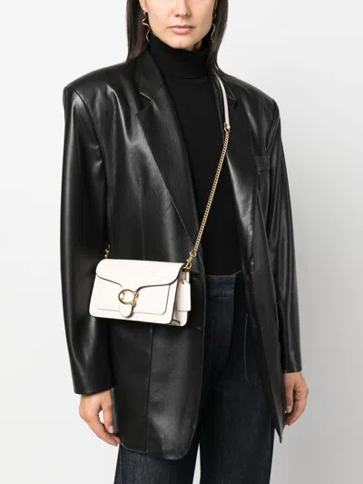 Coach Tabby Chain Leather Clutch