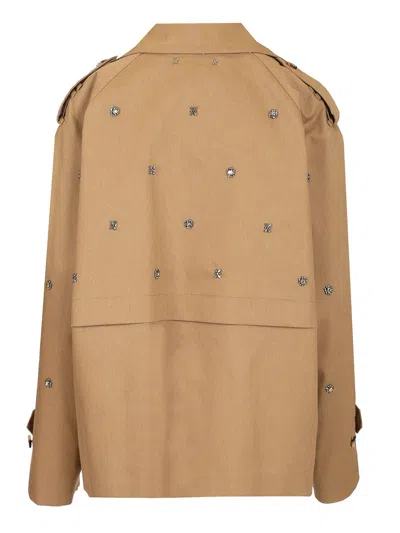 Golden Goose Oversized Trench Coat Shirts Beige