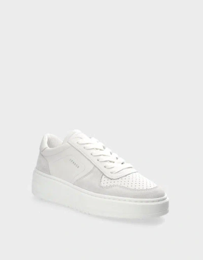 Copenhagen Studios Leather Sneakers In White