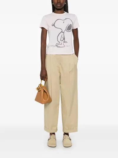 Re/done Classic Snoopy Printed Jersey T-shirt