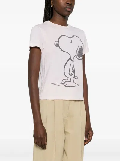 Re/done Classic Snoopy Printed Jersey T-shirt