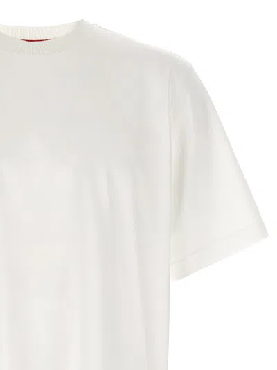 Thom Browne Rwb Knit Trim T-shirt White In White
