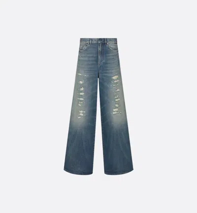 Dior Denim Pants Clothing In Blue