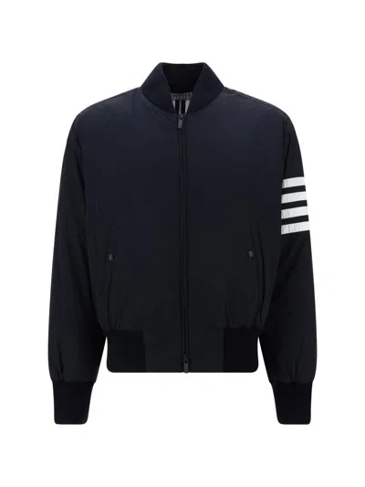 Thom Browne 4-bar Plain Weave Suiting Bomber Jacket