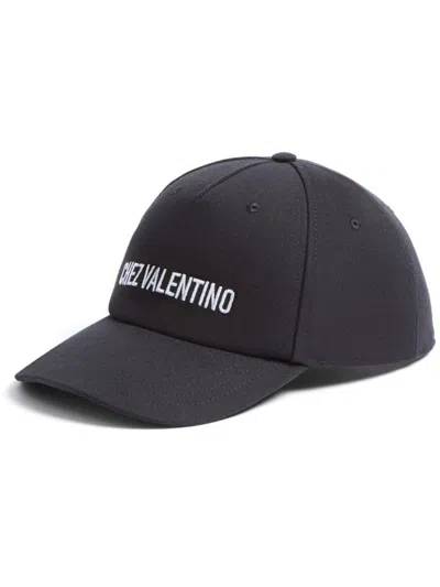 Valentino Cotton Baseball Cap With Embroidery
