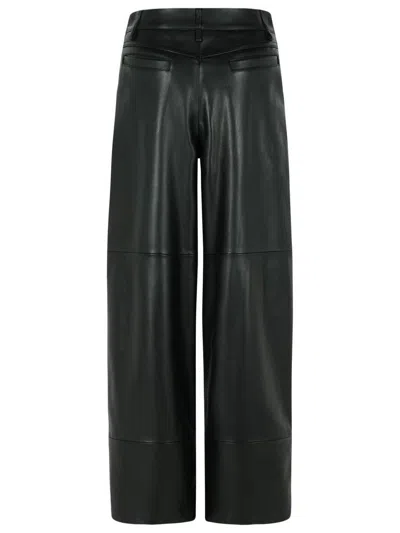 Sportmax 'garbo' Black Nappa Leather Pants In Black
