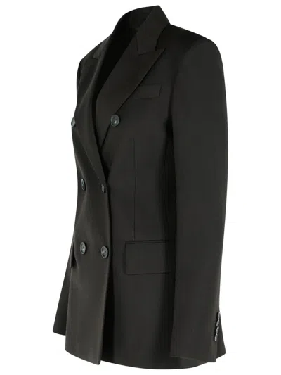 Sportmax Adamo Virgin Wool Blazer In Black