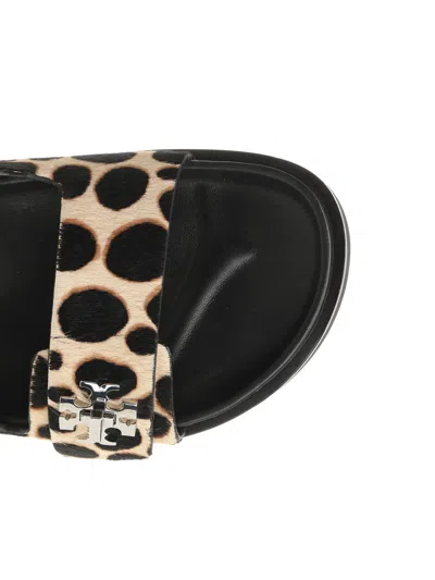 Tory Burch Sporty Slide Sandal With Twist Details Scarpe Basse Animalier In Animal Print