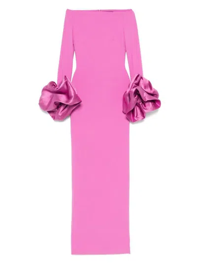 Solace London Women Talia Maxi Dress In Pink