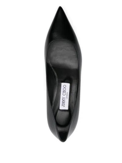 Jimmy Choo 50mm Amelia Pointed-toe Kitten-heel Pumps In Black
