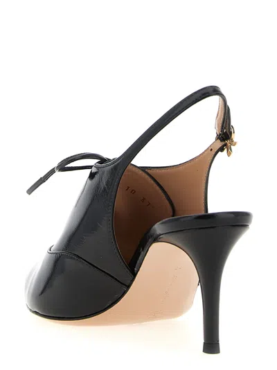 Gianvito Rossi Veronica Pointed Toe Slingback Pumps In Black