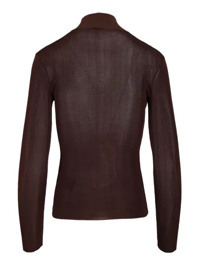 Self-portrait Ribbed Turtleneck Top