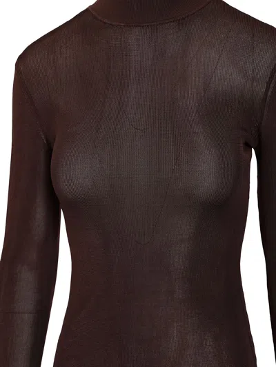 Self-portrait Ribbed Turtleneck Top