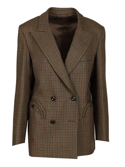 Blazé Milano Zemi Everynight Double Blazer Jackets Brown In Brown