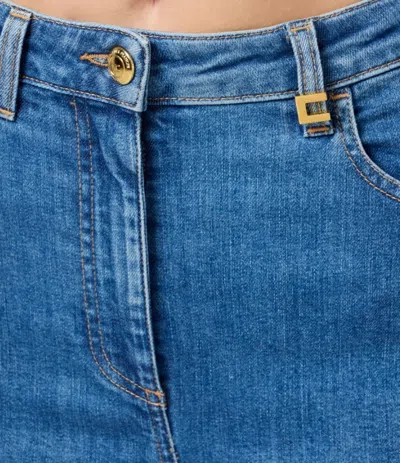 Elisabetta Franchi Jeans Skinny In Blue