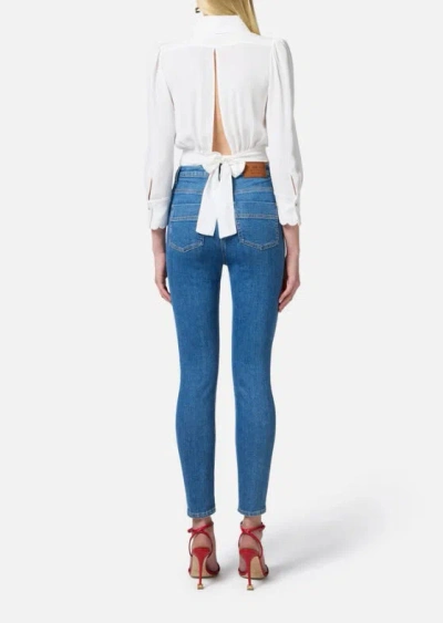 Elisabetta Franchi Jeans Skinny In Blue