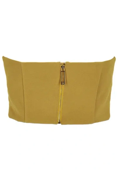 Elisabetta Franchi Top With Jewel Decoration In Green