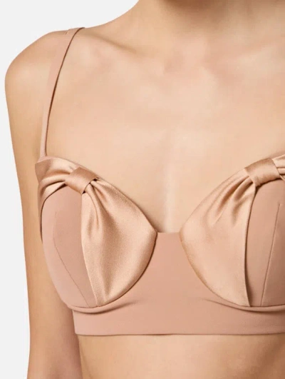 Elisabetta Franchi Top  Woman Color Nude In Brown