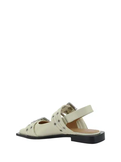 Ganni Women Feminine Pumps In Green