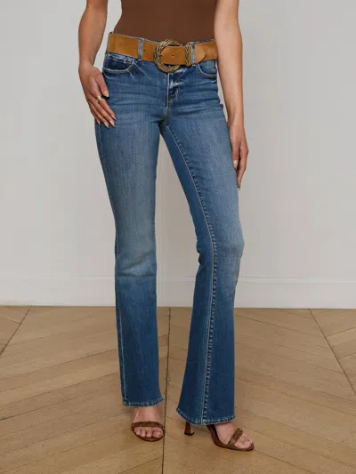 L Agence Cara Low-rise Bootcut Jean In Brown