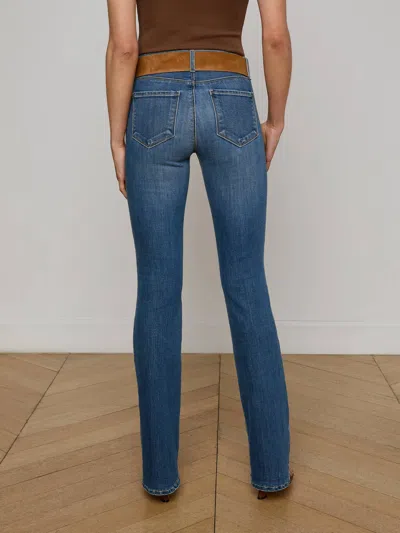 L Agence Cara Low-rise Bootcut Jean In Brown