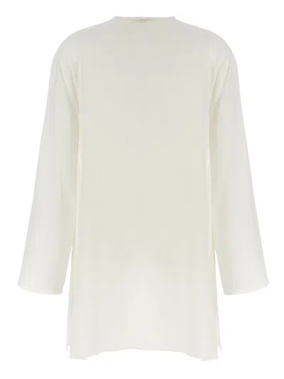 Ermanno Scervino Silk Crepe De Chine Kaftan In White