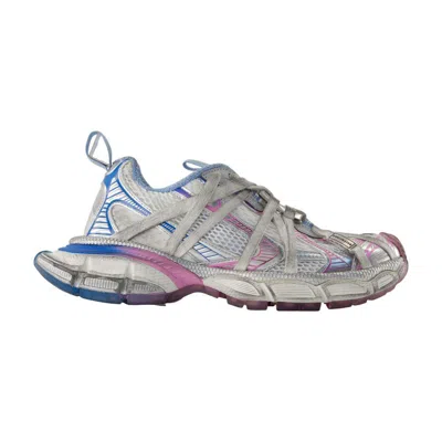 Balenciaga White And Multicolor Leather Sneakers