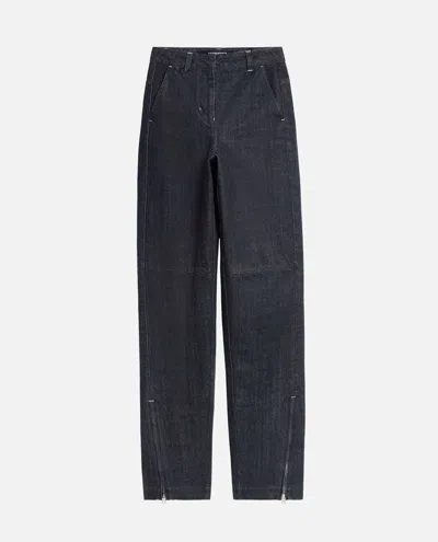 Jacquemus Women's Le Cargo De-nîmes Jean In Navy