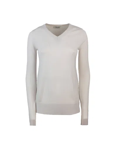 S Max Mara White Idoneo Jersey In White