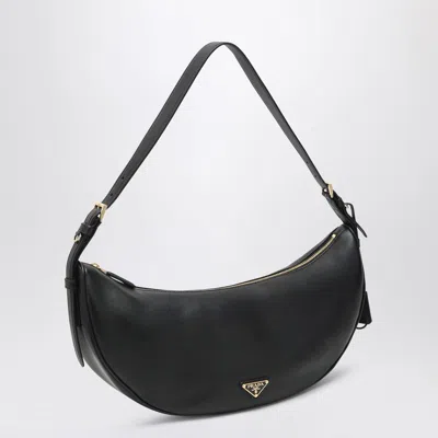 Prada Demi-lune Large Leather Shoulder Bags