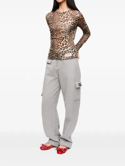 Ganni Oberteil Mit Leoparden-print