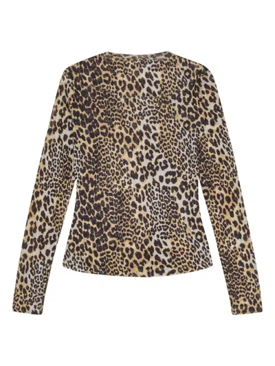Ganni Oberteil Mit Leoparden-print