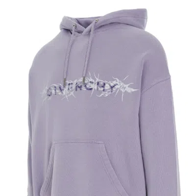 Givenchy Barbed Wire With G Tufting Washed Hoodie In Purple