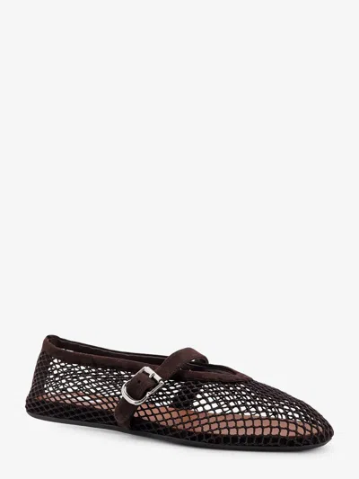 Alaïa Alaia Women Mesh Flat Ballerinas In Brown