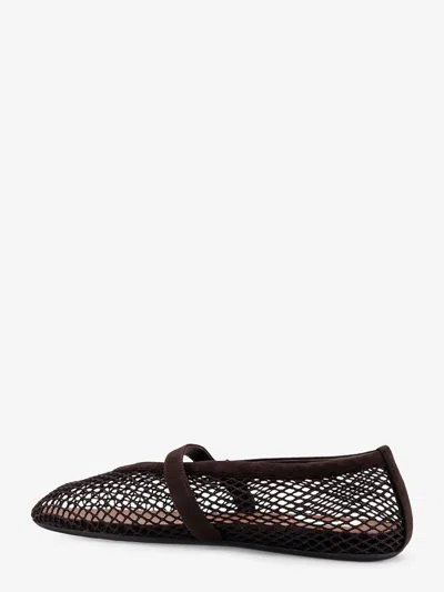 Alaïa Alaia Women Mesh Flat Ballerinas In Brown