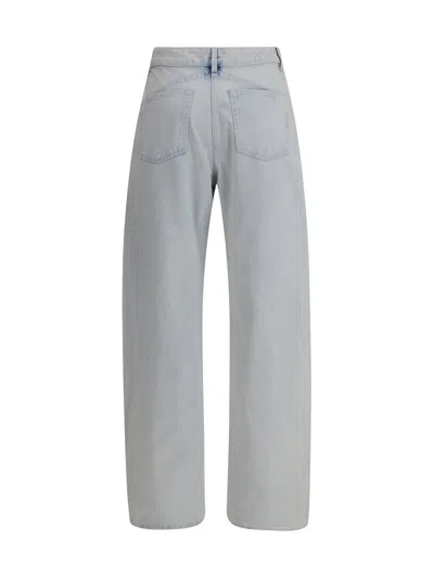 Alaïa Women Rounds Jeans In Gray