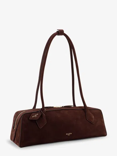 Alaïa Alaia Women Teckel Medium Suede Shoulder Bag